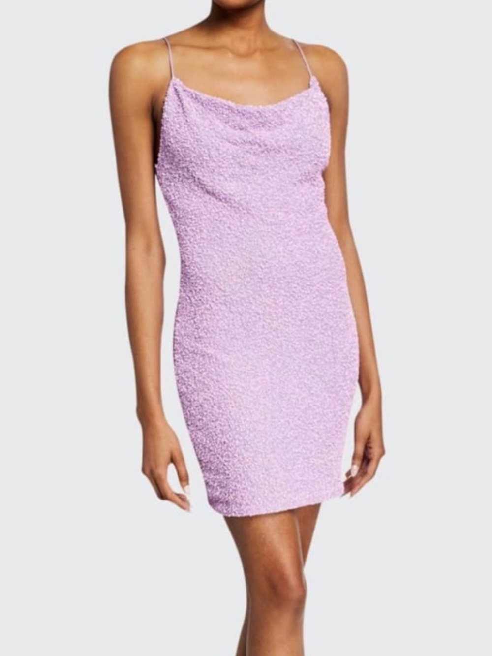Alice and Olivia purple sequin mini dress